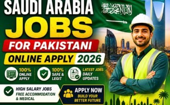 Saudi Arabia Jobs for Pakistani Online Apply 2026